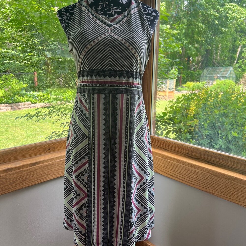 Prana Geo Boho Print Dress Size M